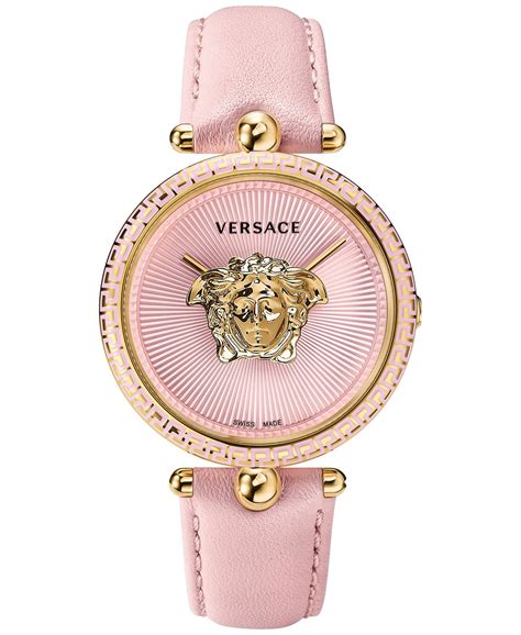 versace pink palazzo empire watch|Women's Swiss Palazzo Empire Pink Leather Strap Watch 39mm.